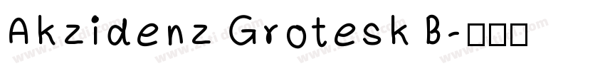 Akzidenz Grotesk B字体转换